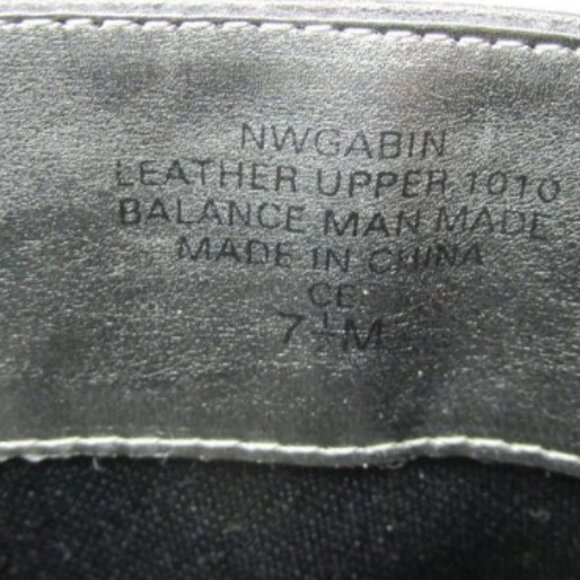 Nine West Womens Black Leather Wedge Boots Sz 7.5 - Picture 6 of 6